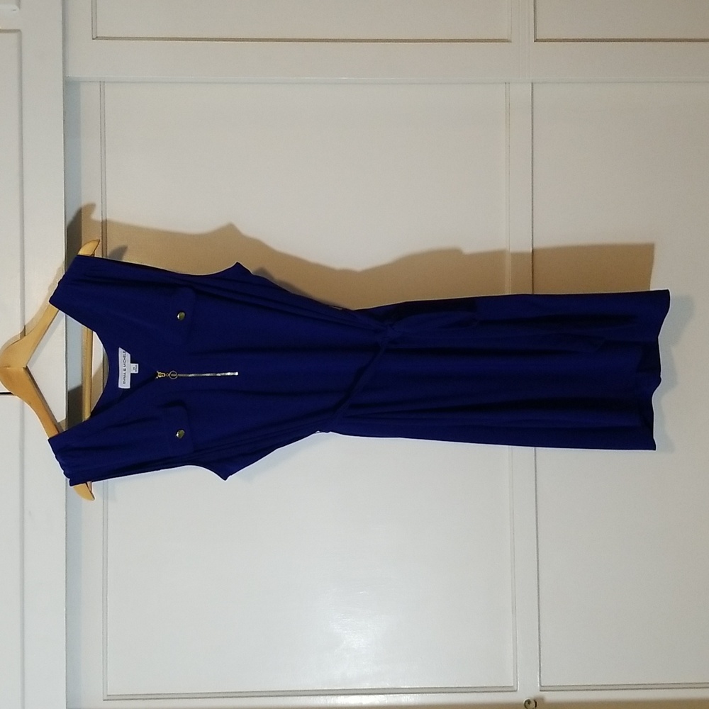 ❤️$6 Sale!❤️ Blue Sleeveless Dress with Zipper GUC